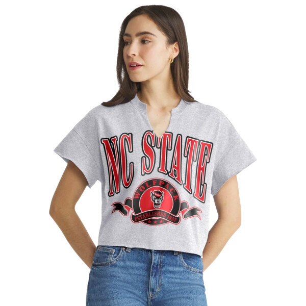 Grey Ladies Short Sleeve Tee - NC S